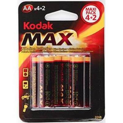 Батарейки KODAK Max LR6-4+2BL AA 6 шт