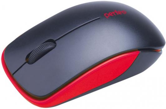 Мышь беспроводная Perfeo Assorty чёрный красный USB PF-763-WOP-B/R