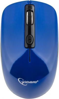 Мышь беспроводная Gembird MUSW-400-B голубой USB