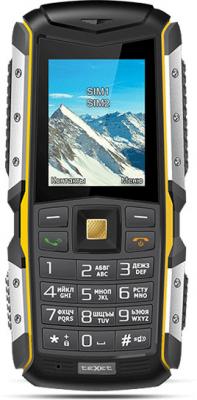 Телефон Texet TM-512R черный жёлтый