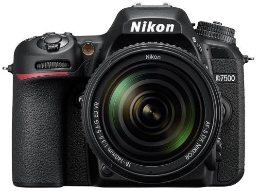 Зеркальная фотокамера Nikon D7500 20.9Mp черный VBA510K002