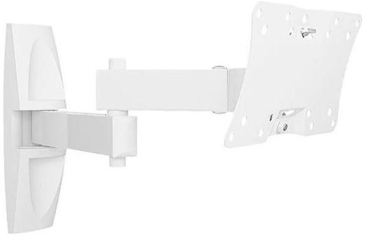 Кронштейн Holder LCDS-5064 белый для ЖК ТВ 10-32" макс 200x100 наклон 15-25° поворот 350° 2 колена до 30 кг