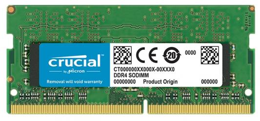 Оперативная память для ноутбука 8Gb (1x8Gb) PC4-19200 2400MHz DDR4 SO-DIMM CL17 Crucial CT8G4SFD824A