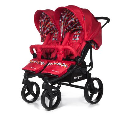 Прогулочная коляска для двойни Baby Care Cruze DUO (red 17)