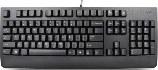 Клавиатура проводная Lenovo 4X30M86908 USB черный