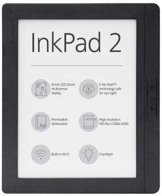 Электронная книга PocketBook 840-2 InkPad 2 8&quot; E-Ink 1600x1200 1Ghz 512Mb 4Gb серый