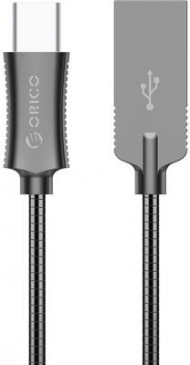 Кабель USB 2.0 AM-Type-C 1м Orico HTS-10 черный