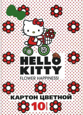 Набор цветного картона Action! "Hello Kitty" A4 10 листов в ассортименте