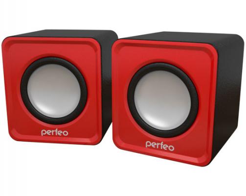Колонки Perfeo Wave PF-128-R 2x3 Вт USB красный