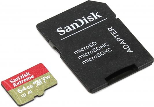 Карта памяти Micro SDXC 64Gb Class 10 Sandisk SDSQXAF-064G-GN6MA