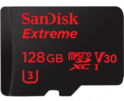 Карта памяти Micro SDXC 128Gb Class 10 Sandisk SDSQXAF-128G-GN6AA