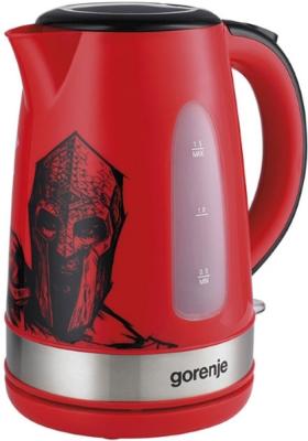 Чайник Gorenje K15FCSM 2200 Вт красный рисунок 1.5 л металл/пластик