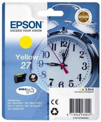 Картридж Epson C13T27044022 для Epson WF7110/7610/7620 желтый