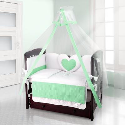 Балдахин на детскую кроватку Beatrice Bambini bianco Neve (puntini verde)