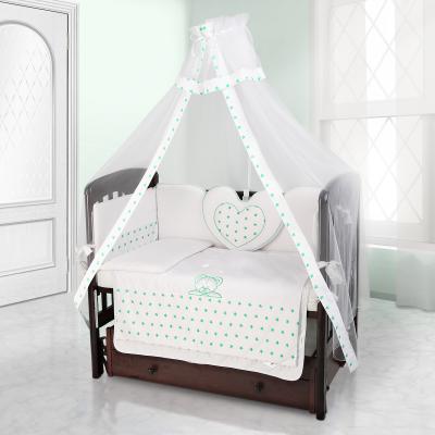 Балдахин на детскую кроватку Beatrice Bambini bianco Neve (stella bianco verde)