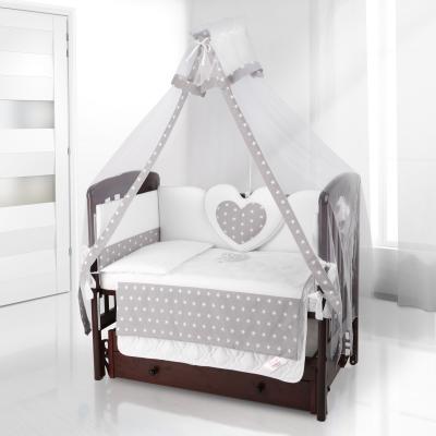 Балдахин на детскую кроватку Beatrice Bambini bianco Neve (stella grigio)