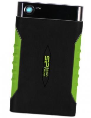 Внешний жесткий диск 2.5" USB3.0 2 Tb Silicon Power A15 Armor SP020TBPHDA15S3K черный/зеленый