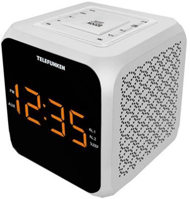 Часы с радиоприёмником Telefunken TF-1571 белый чёрный