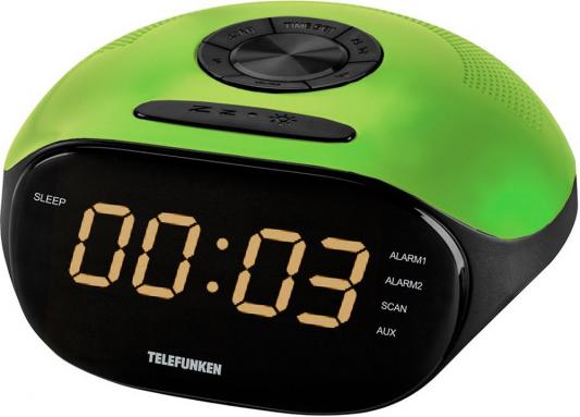 Часы с радиоприёмником Telefunken TF-1574 зелёный