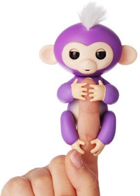 Интерактивная игрушка обезьянка WowWee Fingerlings - Миа пластик фиолетовый 12 см 3704A
