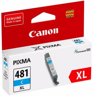 Картридж Canon CLI-481XL C для Pixma TS6140/TS8140TS/TS9140/TR7540/TR8540 519стр Голубой 2044C001