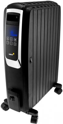 Масляный радиатор Unit UOR-993 2000 Вт дисплей таймер пульт ДУ чёрный