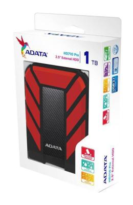 Внешний жесткий диск 2.5" USB3.0 1Tb A-Data AHD710P-1TU31-CRD черный красный