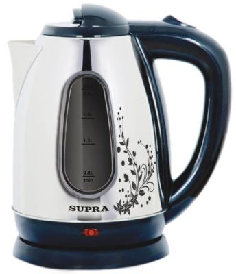 

Чайник Supra KES-1834W 2200 Вт серебристый чёрный 1.8 л нержавеющая сталь