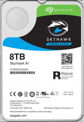 Жесткий диск 3.5" 8 Tb 7200rpm 256Mb cache Seagate SkyHawk AI ST8000VE0004 SATA III 6 Gb/s