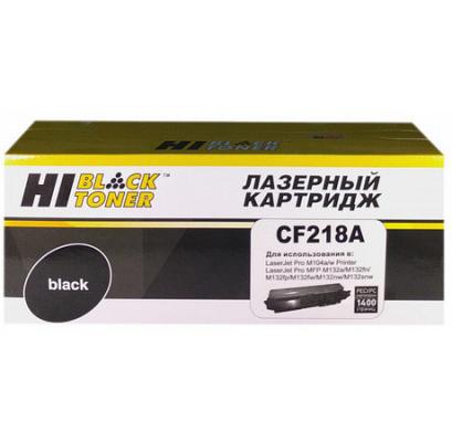 Картридж Hi-Black CF218A для HP LaserJet Pro M104/MFP M132 1400стр Черный