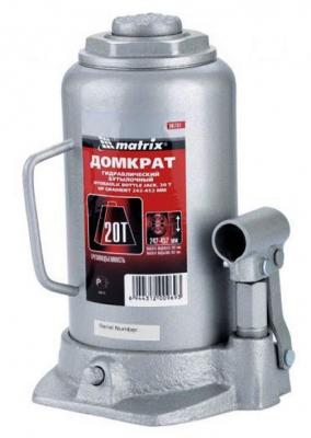 Домкрат MATRIX 50731  бутылочный 20т h подъема 242–452мм