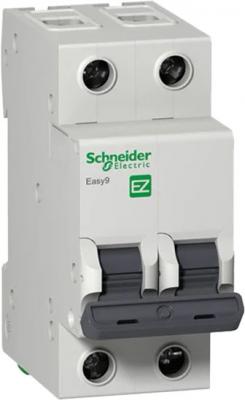 

Выключатель автоматический Schneider Electric EASY9 ВА 2П 16А C 4.5кА 2DIN 2полюса 82х36мм, Серый