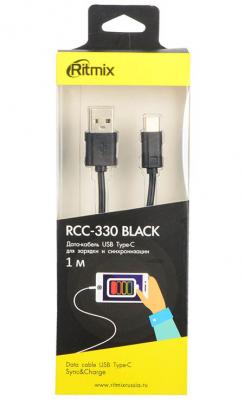 

Кабель USB 2.0 Type-C 1м Ritmix RCC-330 круглый черный