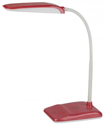 ЭРА Б0017434 Настольный светодиодный светильник NLED-447-9W-R красный {USB-порт для зарядки устройств, диммер яркости, цвет. температура 3000/4500/6500К}