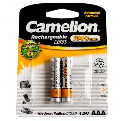 Аккумулятор Camelion NH-AAA1000BP2 1000 мАч AAA 2 шт