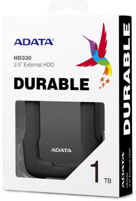 Внешний жесткий диск 2.5" 1 Tb USB 3.1 A-Data AHD330-1TU31-CBK HD330 черный