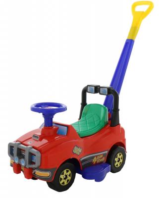 

Каталка-машинка Molto Автомобиль Джип-каталка с ручкой №2 красный от 1 года пластик