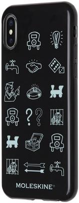 

Накладка Moleskine Monopoly Icons для iPhone X чёрный рисунок MO2CHPXLEMOB