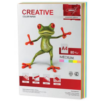 Цветная бумага Creative Креатив A4 250 листов