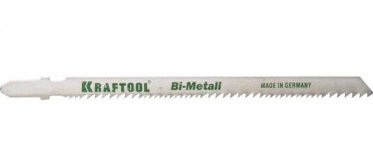Полотна KRAFTOOL, T345XF, для эл/лобзика, Bi-Metall,универ.: по нерж.стали, дереву с гвоздями, EU-хвост., шаг 1,8-2,5мм, 110мм, 2шт
