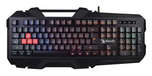 Клавиатура A4 B150N черный USB Gamer LED