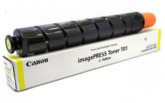 Тонер Canon T01 Y 8069B001 желтый туба 1040гр. для копира IPC800