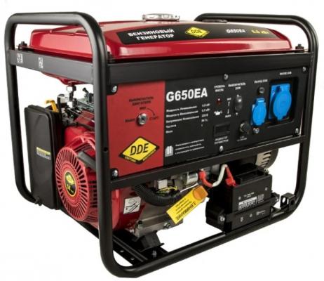 Генератор бензиновый DDE G650EA (917-477)  1ф 6,0/6,5 кВт бак 25 л 92 кг дв-ль 14 л.с. элстарт автом