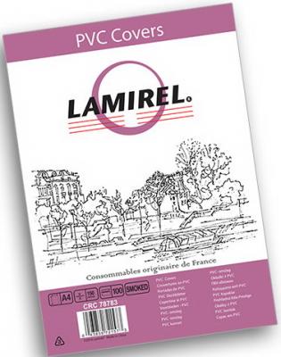 Обложки Lamirel Transparent A4, PVC, дымчатые, 150мкм, 100 шт., шт