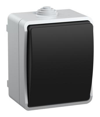 Выключатель IEK EVS10-K03-10-54-DC 10 A серый черный