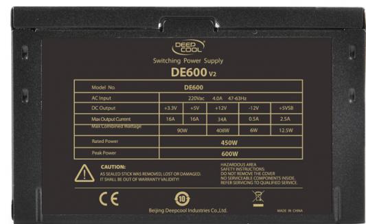 БП ATX 450 Вт Deepcool DE600