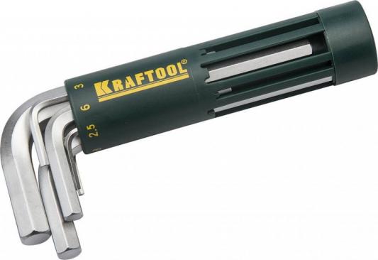 Набор KRAFTOOL EXPERT 27430-1_z01  короткие. Cr-Mo сталь. держатель-рукоятка. HEX 2-10мм. 8 пред
