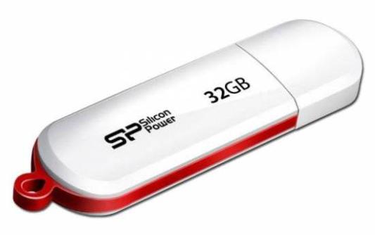 Внешний накопитель 32GB USB Drive <USB 2.0> Silicon Power LuxMini 320 White SP032GBUF2320V1W