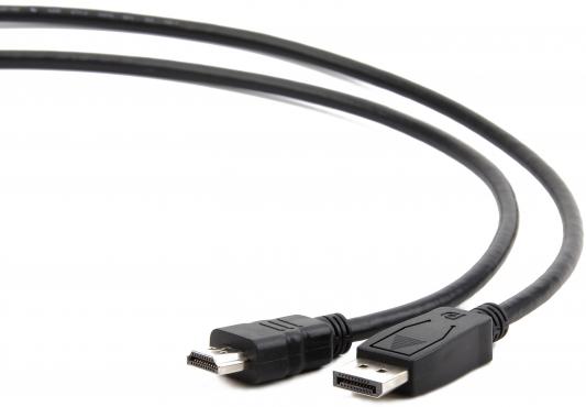 Кабель HDMI DisplayPort 1.8м Bion BXP-CC-DP-HDMI-018 круглый черный