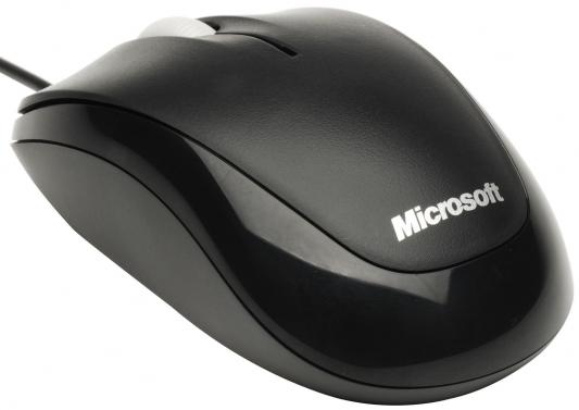Мышь проводная Microsoft Compact Optical Mouse 500 чёрный USB 4HH-00002